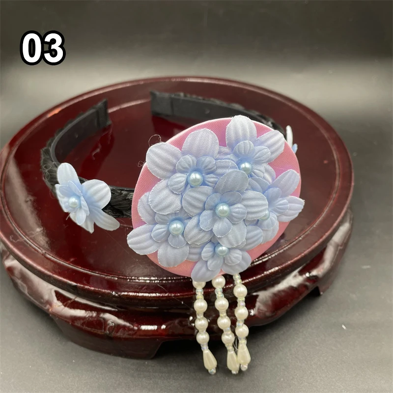 Korean Traditional Hair Accessories Ethnic Korea Hanbok Princess Dance Costume Pearl Hairband Women Bride Korean  Hairband