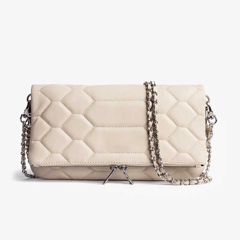 Bolso de diseño de lujo a la moda, bolso cruzado para mujer, nuevo bolso de ala para mujer, bolso clásico negro de un solo hombro, bolso Zadigent