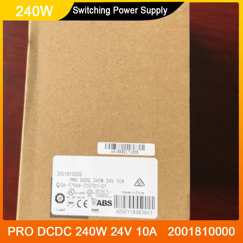 Switching Power Supply PRO DCDC 240W 24V 10A 2001810000 For Weidmulle