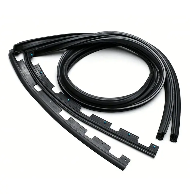 Front Door Sub Seal Left & Right Rubber Weather Strip Set For HONDA-N25R