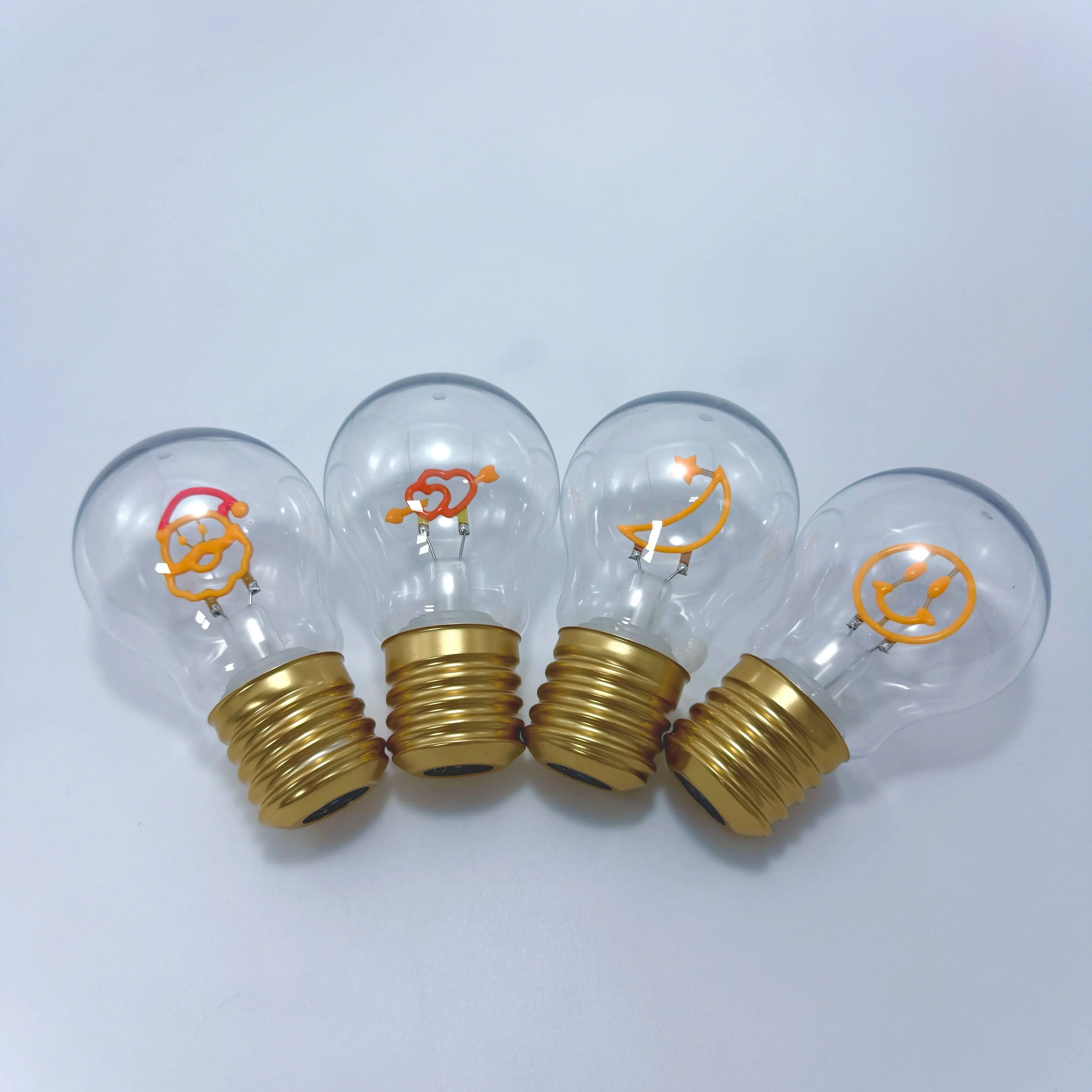 

A70 Rechargeable Light Bulb Modeling Plasti Dimmable Creative Decorative Lamp Holiday Wedding Christmas Decor For Pendant Lamp
