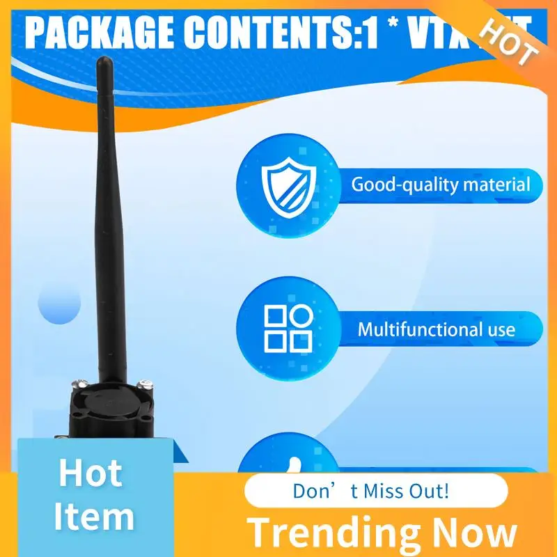 Top Deals 5.8Ghz 2W VTX 64CH FPV Video Transmitter Built-In Cooling Fan 7-36V For FPV Long Range Racing Drone RC Part