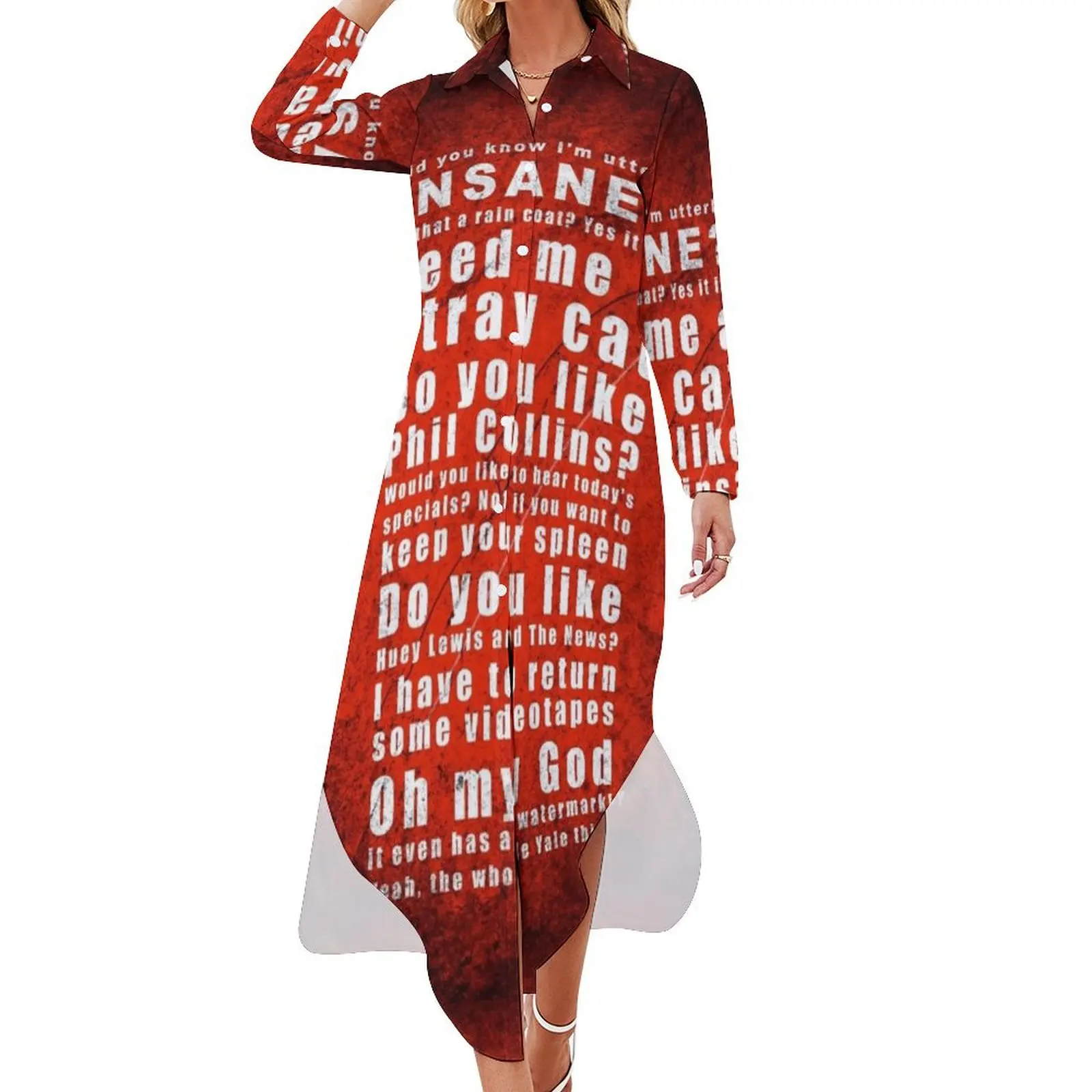 

Psychosius Long Sleeved Shirt Dress fairy dress Women's summer dress women's clothing korea stylish Women's summer long