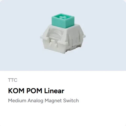 Wooting x TTC KOM - POM Magnetic Switch for Magnetic Keyboard Gaming Office