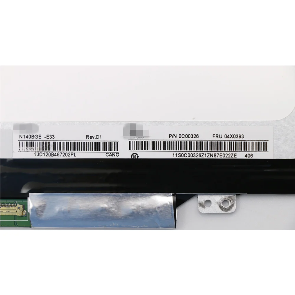 Écran LCD HD d'origine pour Lenovo ThinkSub, T440P, T460s, T460, T470, T480, Lfts L480, L490, E450, E470, 1366x768, 30 broches, 04X0391, Nouveau