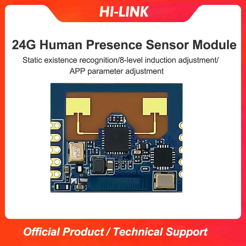 

Hi-Link New Cheap Household HLK-LD2401 24GHz mmWave FMCW Human Presence and Moving Radar Sensor Motion Module