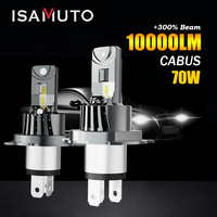 2PCS 56W 6500K Turbo Headlamps H4 9003 HB2 P43t H7 Led Bulb Halogen Replacement IP68 12V Light Bulb 2Pcs ISAMUTO FI281