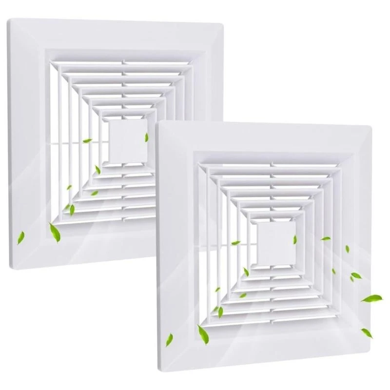 Square Ventilator Fan Cover Ceiling Duct Exhaust Vent Ventilation Hood