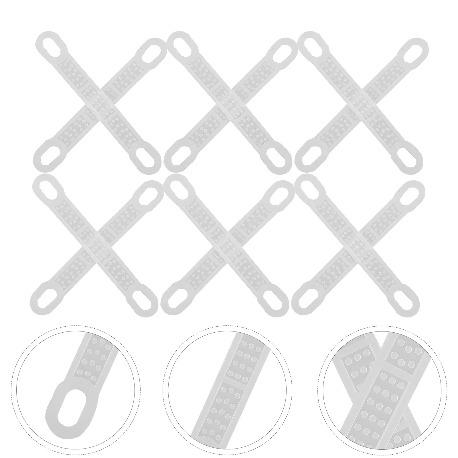 

100Pcs Plastic Hanger Strips Anti-Slip Non-Skid Clothing Grips Closet Organization Home Supplies Hanger Strips