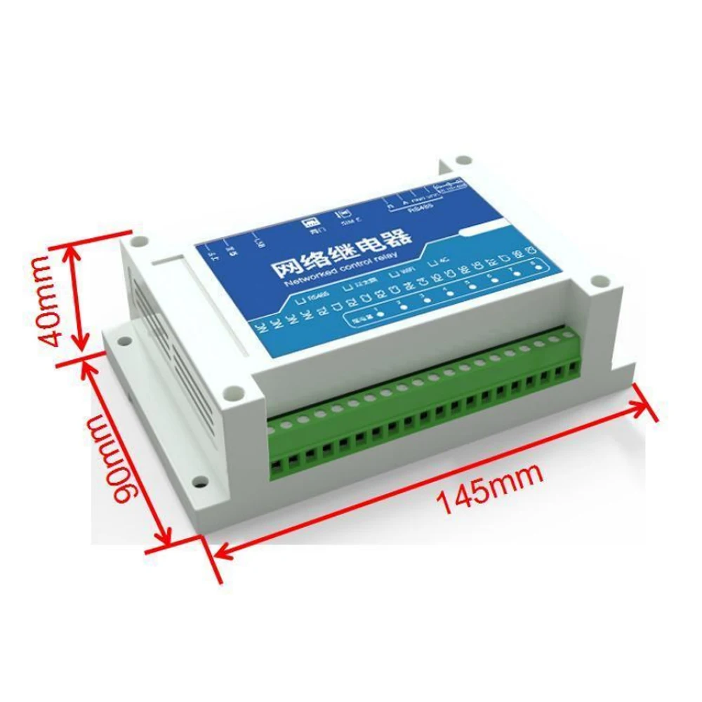Picture 3: Network Relay 8 Channel Real-Time Control Module Smart Switch Controller RS485 for Remote Switching Power Management DC10-30V