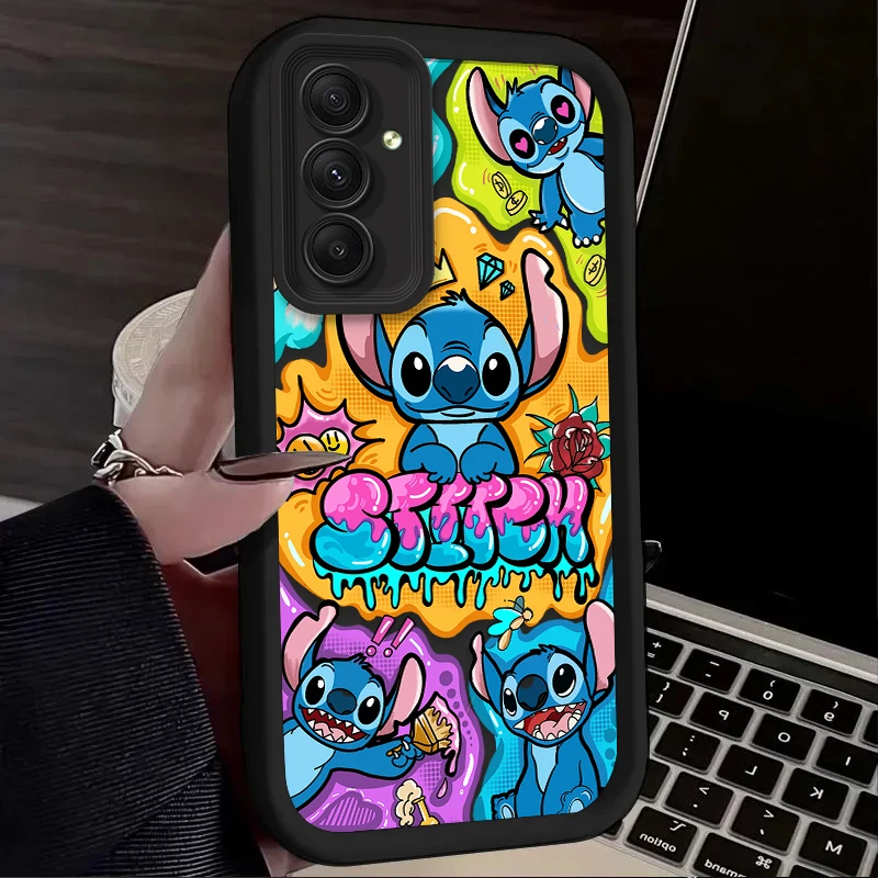 لطيف ديزني غرزة الملونة قضية الهاتف لسامسونج غالاكسي A14 A15 5G S21 S22 S23 S24 5G FE زائد الترا A25 A35 A52 A53 A54 A55 5G