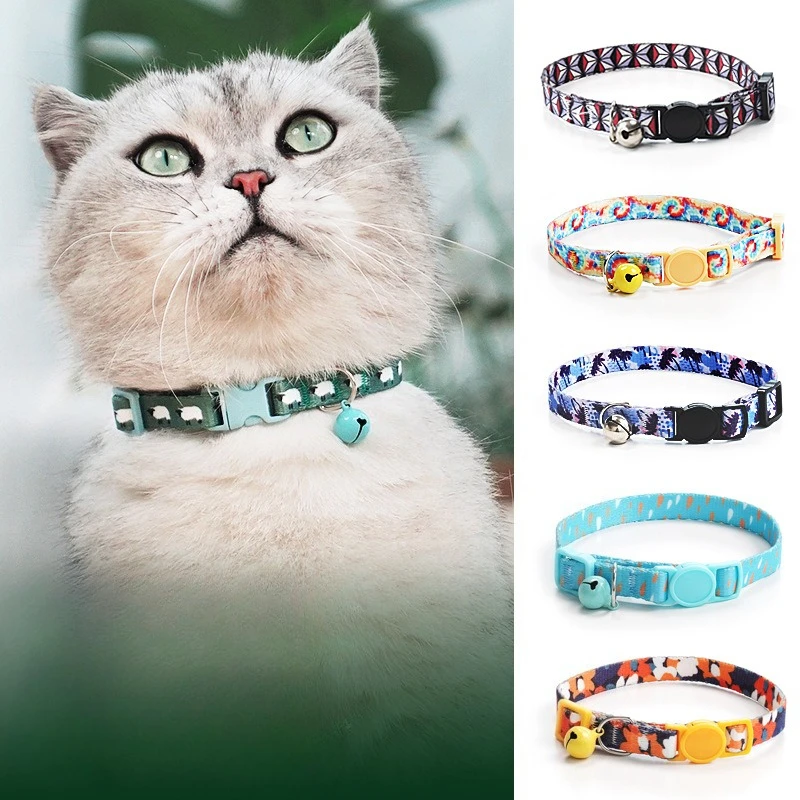

Cat Collar Kitten Knit Necklace Necklace Collar Bell Anti-suffocation Comfortable Safety Buckle Pet Decoration