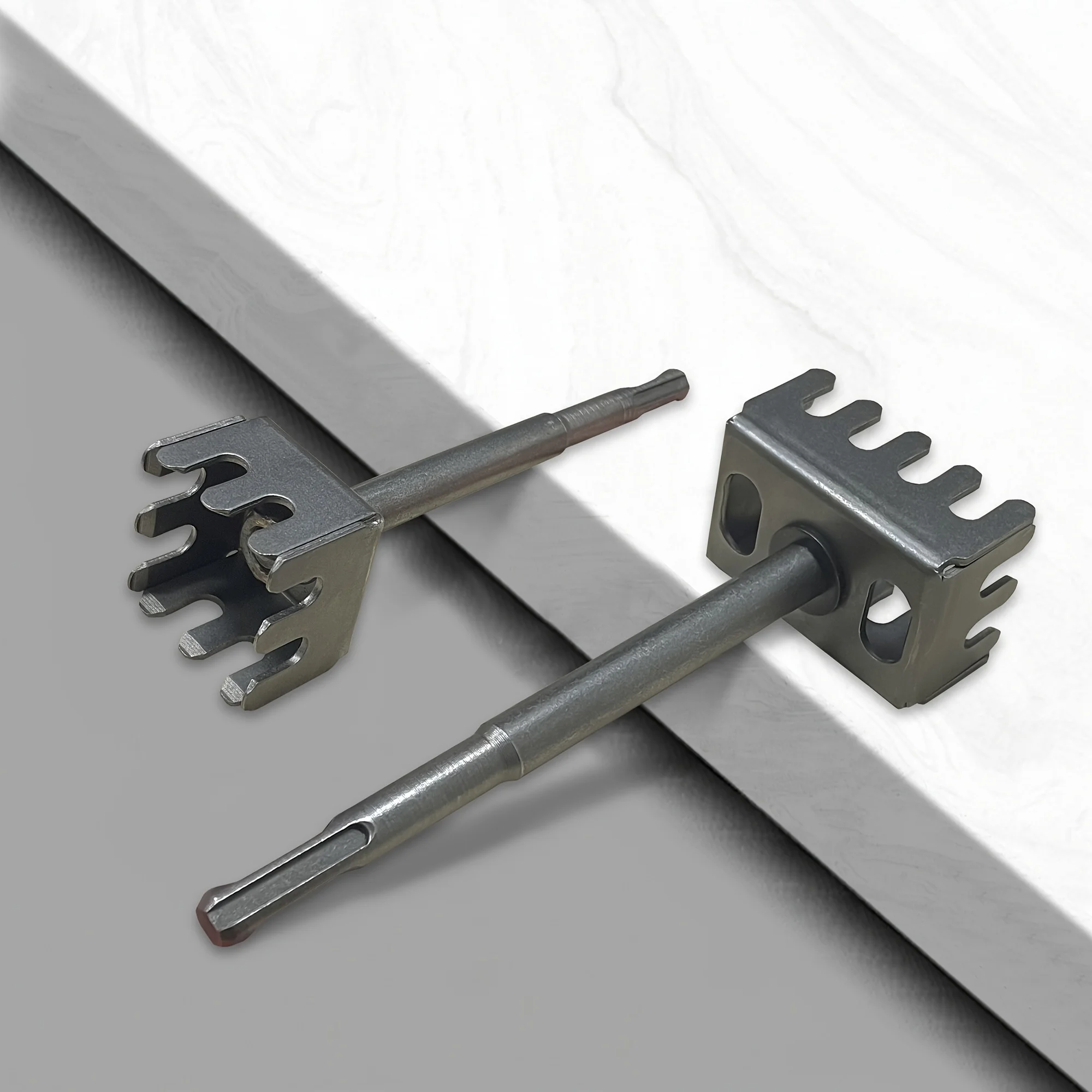 Electrical Box Square Hole Cutter & Slotting Tool - Square/Round Handle, Oscillating Socket Hole Saw for Brick, Concrete