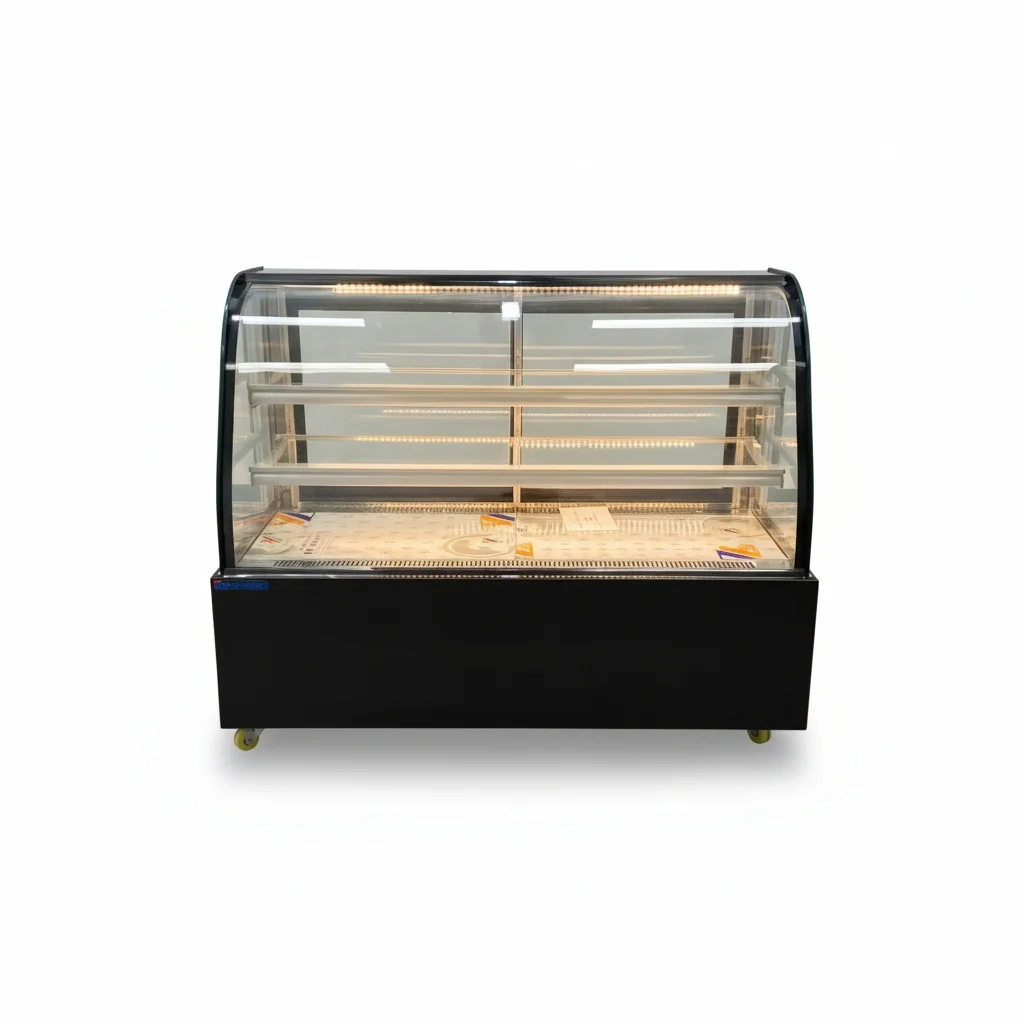 

Коммерческая холодильная витрина из нержавеющей стали со стеклянными дверцами для кондитерских, морозильная камера для десертов, 350-750 л, холодильная витрина для тортов и фруктов