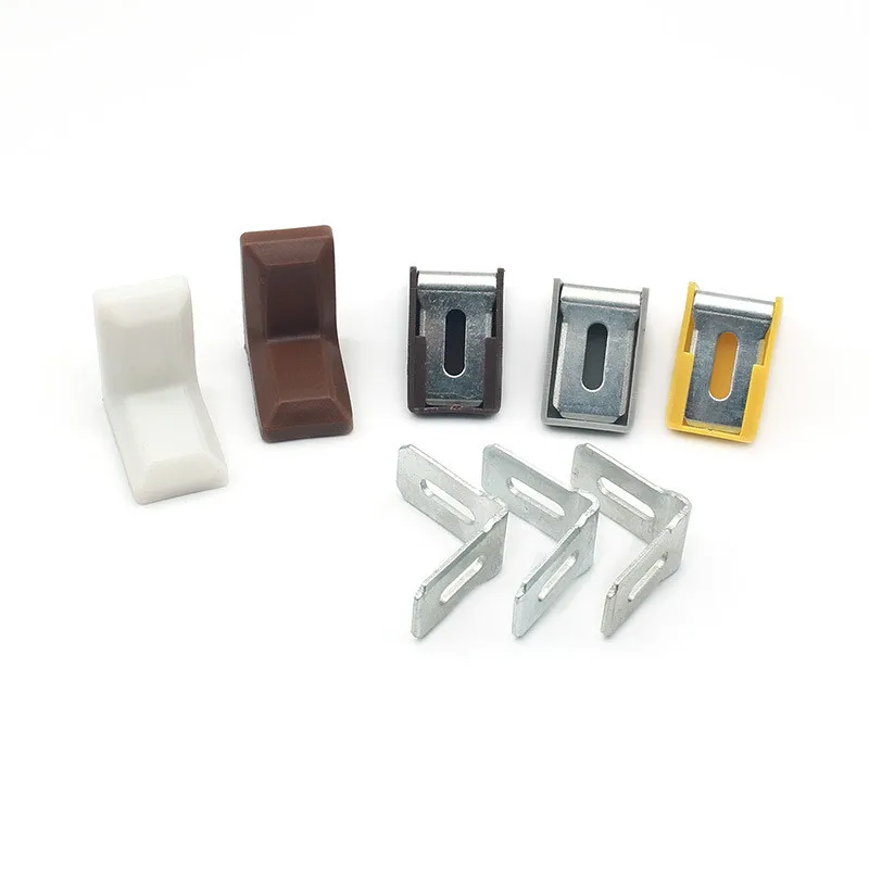 KK&FING10PCS wardrobe cupboard connection corner code with ABS decorative cover iron corner code adjustable plastic Hanging code