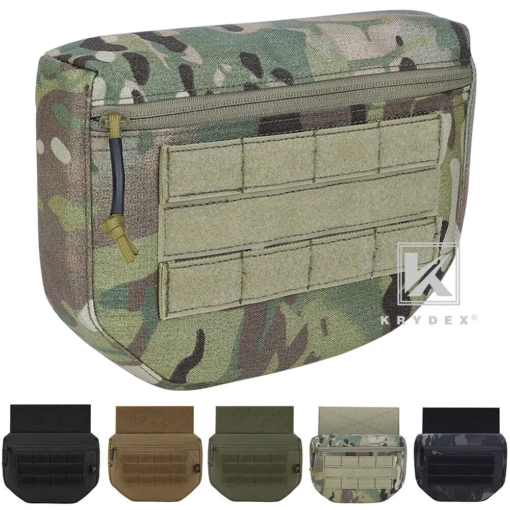 KRYDEX Tactical Drop Pouch Tactical Fanny Pack Tool Storage Kit Bags For Military Airsoft Hunting Plate Carrier Dump Pouch