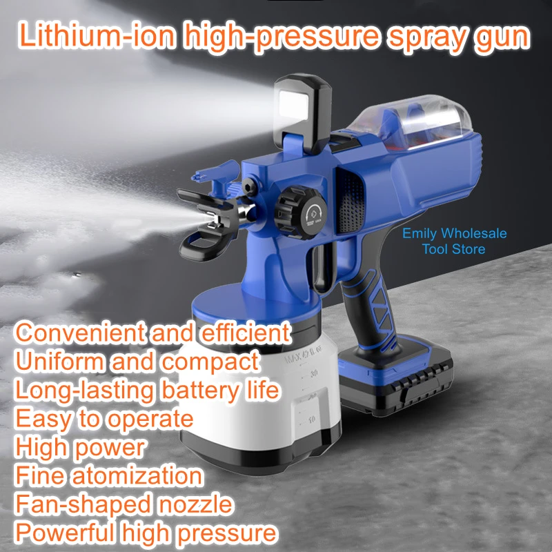 

Electric lithium high-pressure airless paint sprayer spray gun paint paint paint latex paint sprayer spray can spray gun