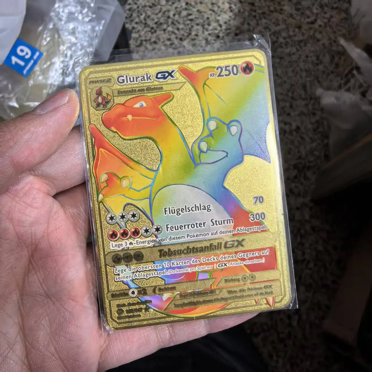 Pokemon-Metallkarten im Deutsch Terastal Pikachu Arceus Charizard DIY Trading Flash Card Anime Cartoon Geschenk