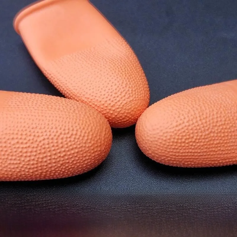 Thickened Latex Rubber Finger Covers Anti-slip Wear-resistant Protective Gloves for Document Handling And Money Counting