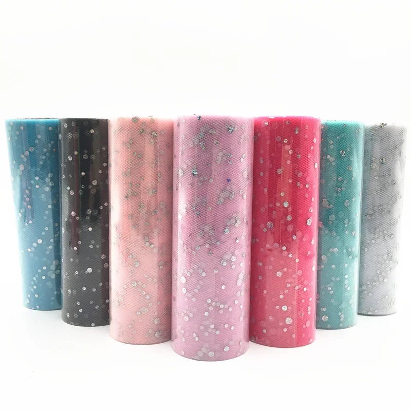 Glitter Sequin Tulle Roll Wedding Decoration Organza DIY Crafts Baby Shower Birthday Party Supplies