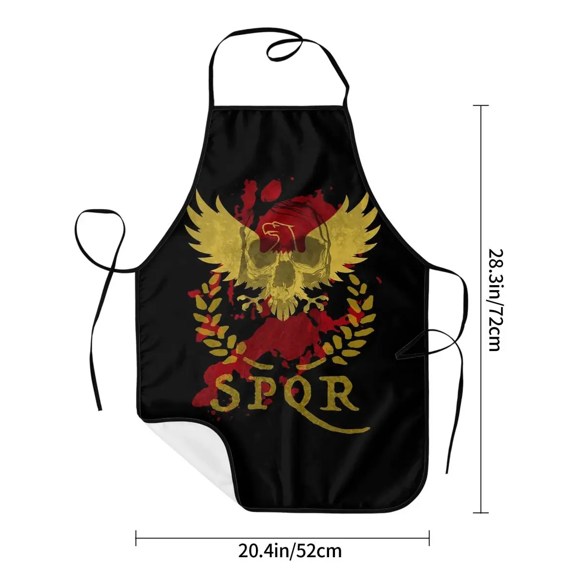 Rome SPQR Roman Apron Chef Cooking Tablier Sleeveless Bib Kitchen Cleaning Pinafore for Women Men Painting