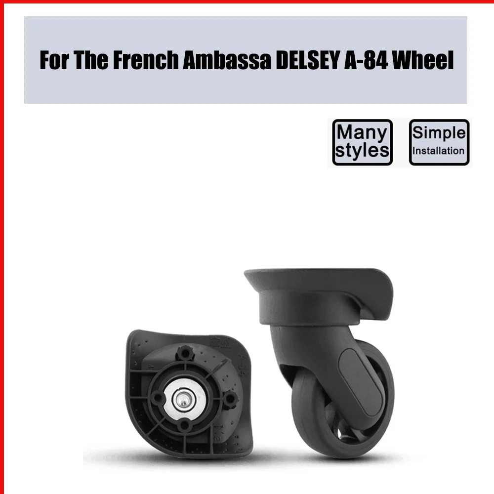 

For The French Ambassa DELSEY A-84 Trolley Case Wheel Pulley Sliding Casters Universal Wheel Luggage Wheel Silent Smooth