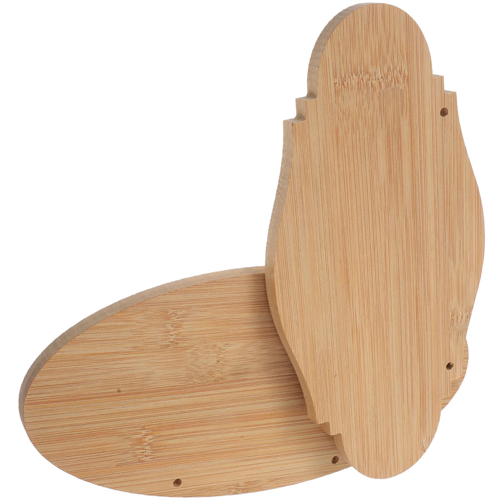 

2Pcs Bamboo Door Signs Hanging Blank Unfinished Plaques DIY Craft Boards Home Decor Notice Blank Bamboo Plaques