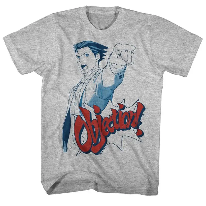 Ace Attorney Phoenix Wright Objection Gaming Shirt