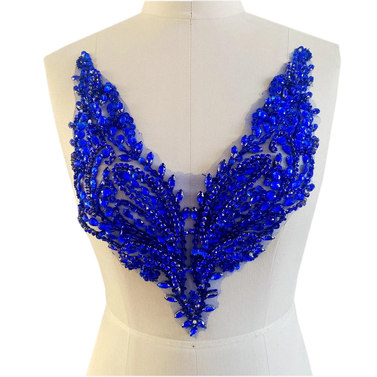 DIY ชุด V คอ Bra ผ้าหรูหรา Handmade เลื่อม Rhinestone วัสดุลูกปัดเพชรคริสตัล Bra พู่ตกแต่งเครื่องแต่งกาย