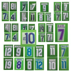 Retro Soccer Nameset Printing CUSTOMIZE NAME NUMBER Heat Transfer Soccer Patch Badge