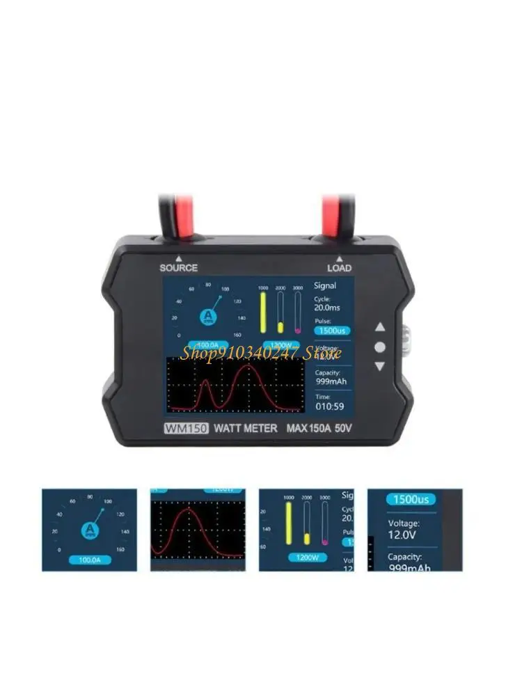 

Q22A Power Tester Equipment WM150 150A 50V Ваттметр Тестер мощности ЖК-дисплей