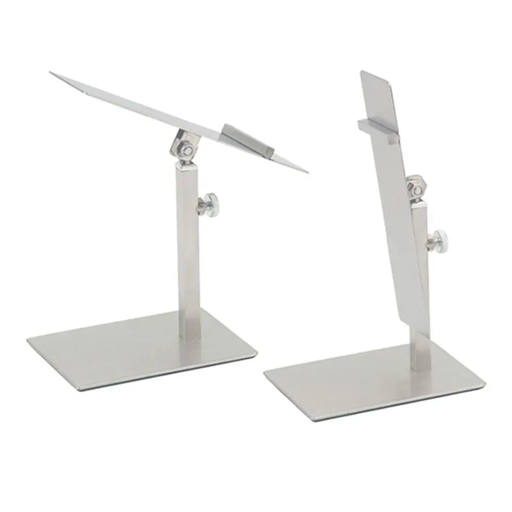 Adjustable Shoe Display Rack Space Saving Orderly Organization Shoe Slots Shelf Stainless Steel Shoes Display Accessories