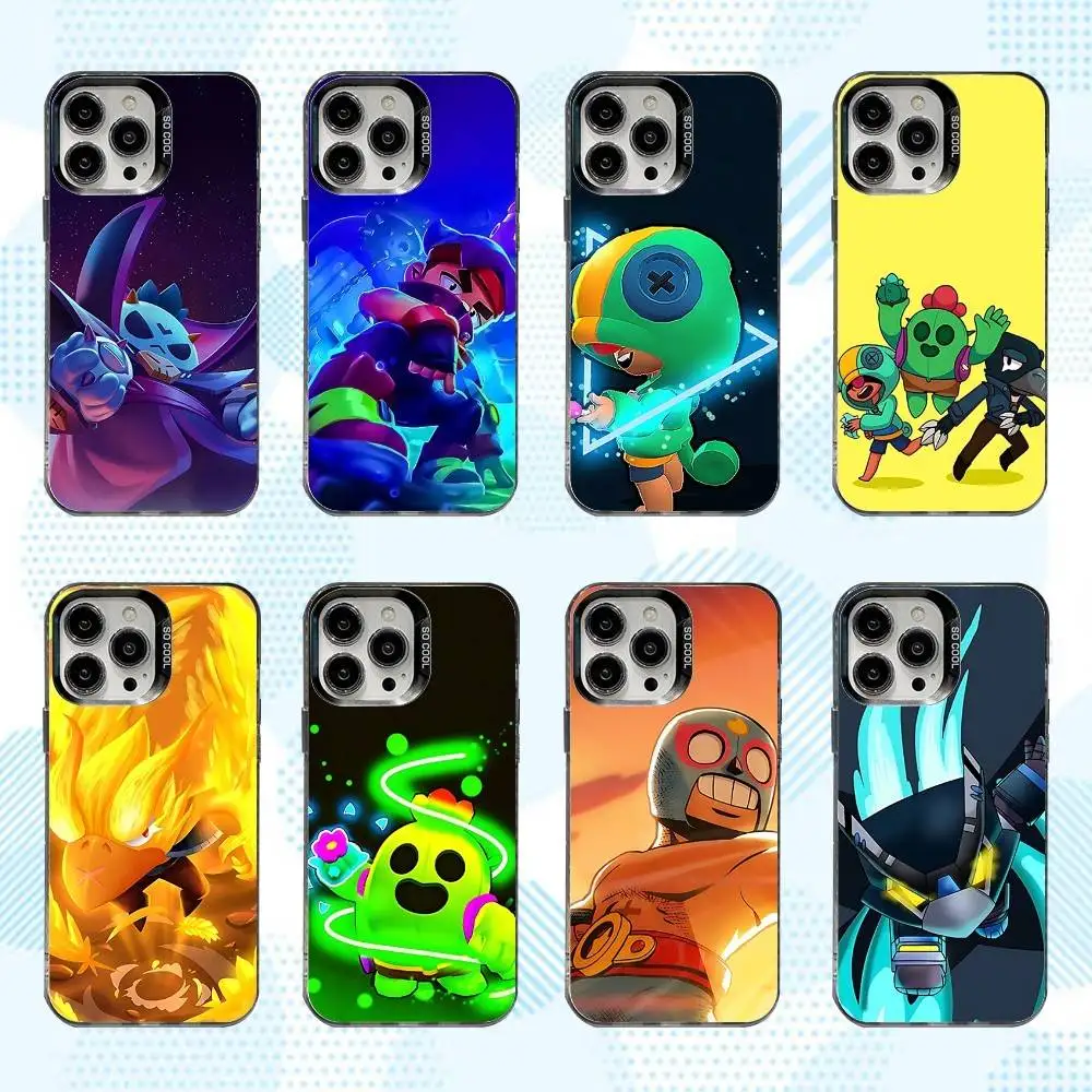 

Games S-Stars Phone Case For iPhone 16,15,14,13,12,11,Mini,Pro,SE,MAX White Matte Shockproof Cover