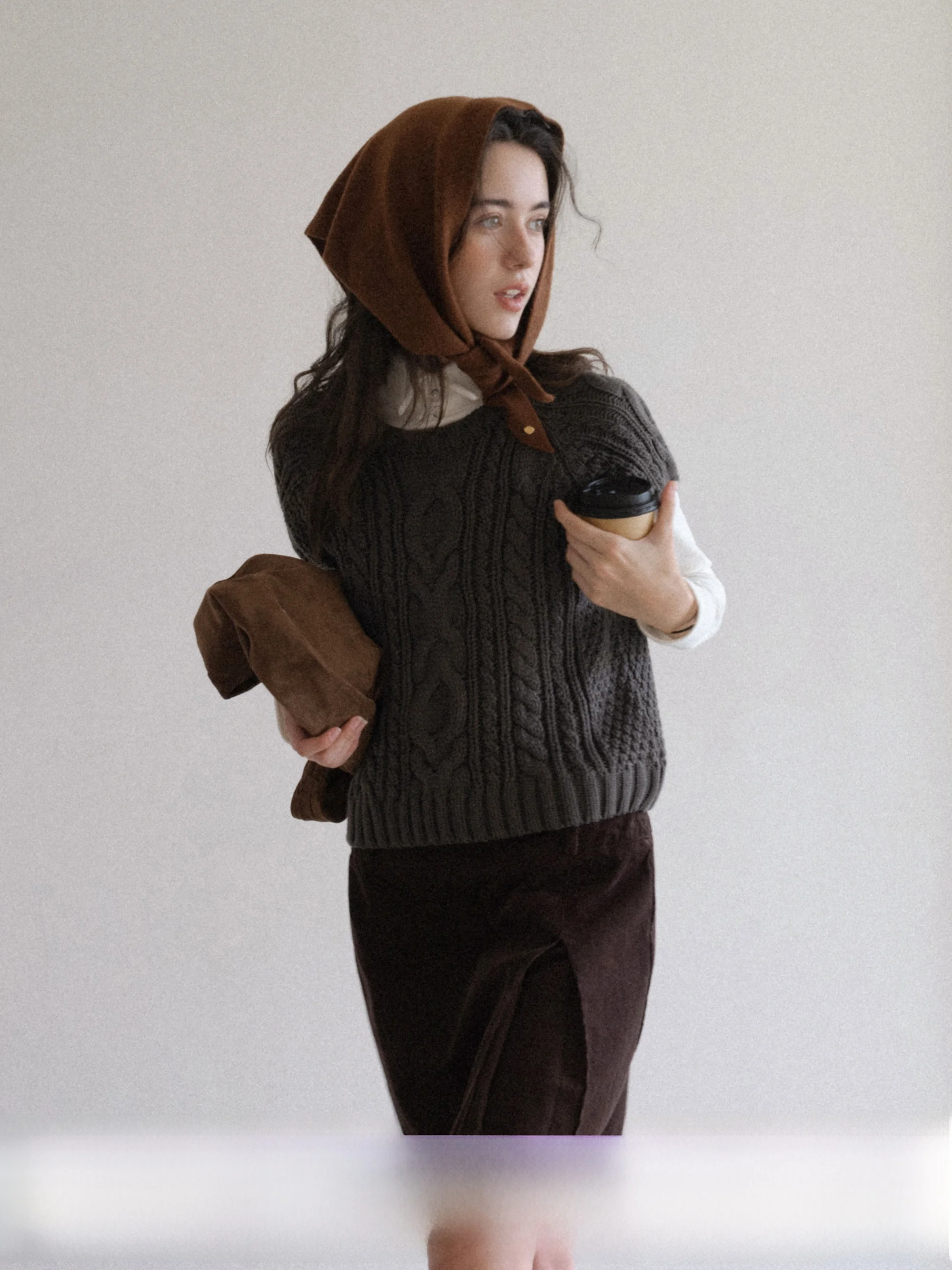 

Eggka Deep ey round Ne Twisted Knit ort Sve свитер осень-зима многослойный повседневный утягивающий ленивый топ женская мода