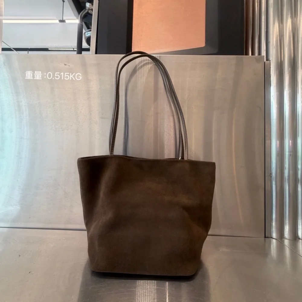 Women's Bag 2026 New Vintage Cowhide Matte Large Capacity Tote Handbag Single Shoulder Texture Unique Fashion Mother- and-Child