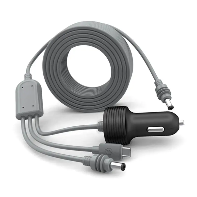 Starlink Mini 3 In 1 DC Power Cable 10FT Cigaretter Plug And DC Male Power Cable Cord For Starlink Mini-ABQF