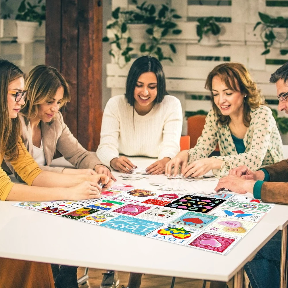 أحجية الصور المقطوعة، طوابع الحب، أحجية الصور المقطوعة، لعبة ألغاز تمرين الدماغ للزوجين، طوابع الحب، أحجية الصور المقطوعة