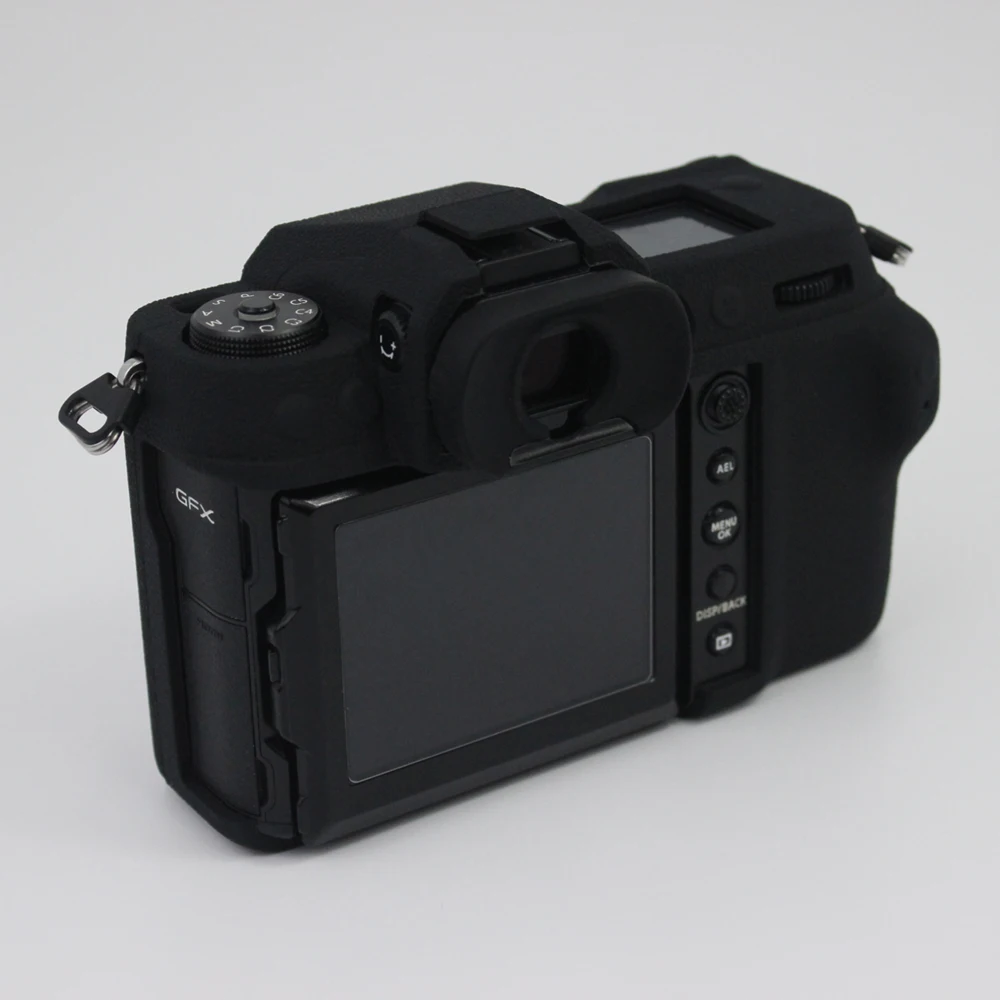 Dành Cho Máy Ảnh Fuji Fujifilm GFX 100 Bộ Dán Fullbody Siêu Mỏng Nhẹ Cao Su Silicone Mềm Bao Vỏ Ốp Lưng Đen/orange/Xanh Dương