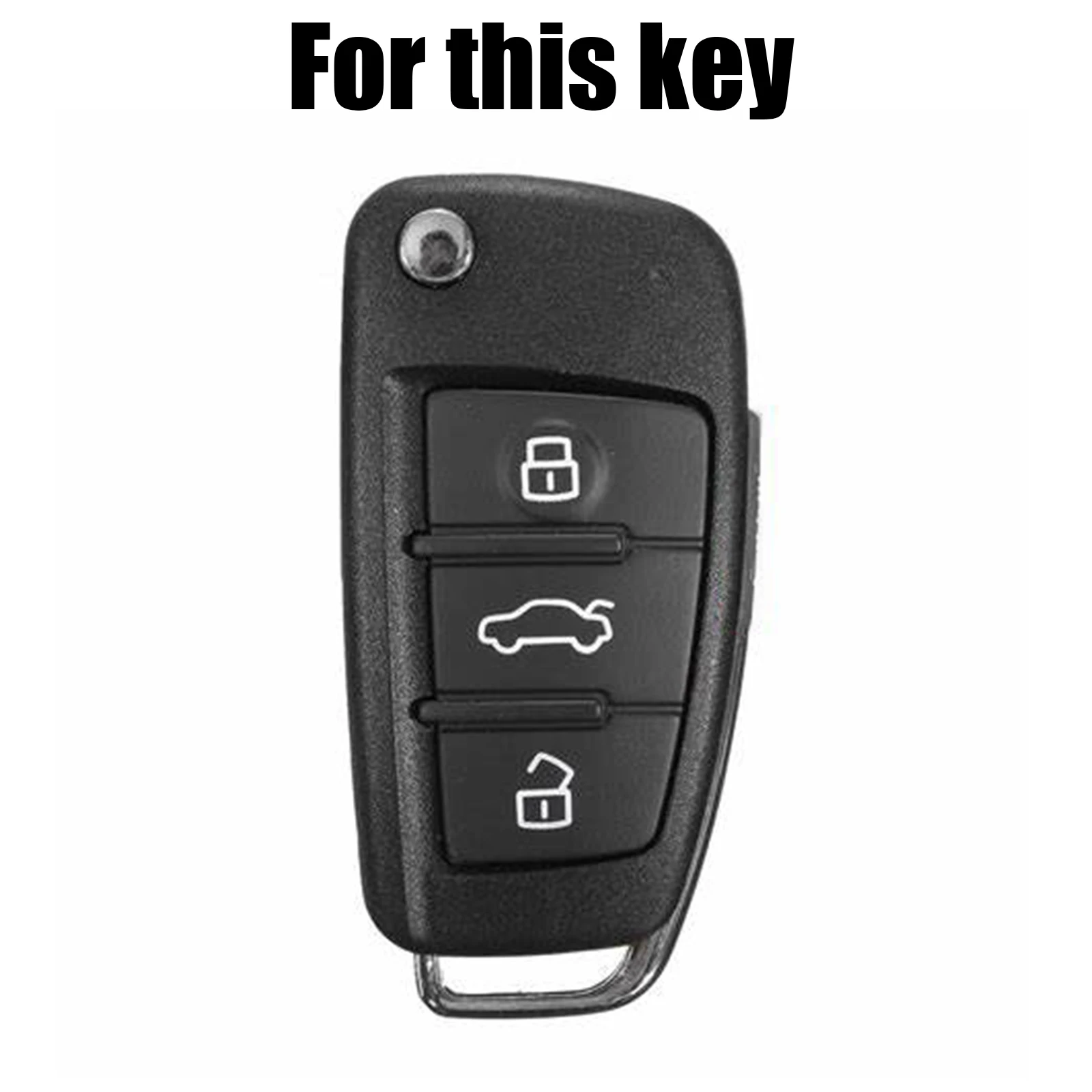 Silicone Key Case Cover Shell For Audi A1 S1 A2 A3 S3 A5 A6 A8 S6 RS4 RS6 TT Q3 Q7 R8 QUATTRO Flip Remote Fob Keyless