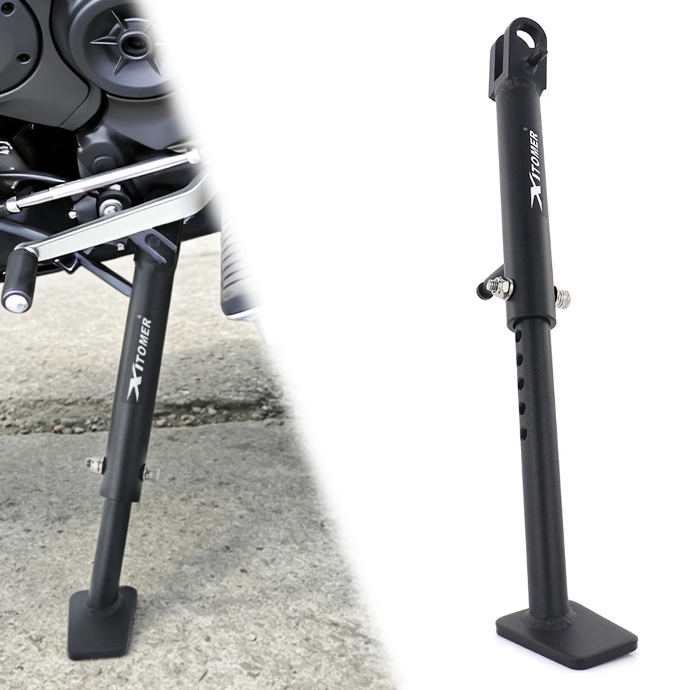 

Motorcycle Accessories Adjustable Kickstand Side Stand Support Versys 650 KLE650 2015-2021 2022 2023 2024 2025 2026 For Kawasaki