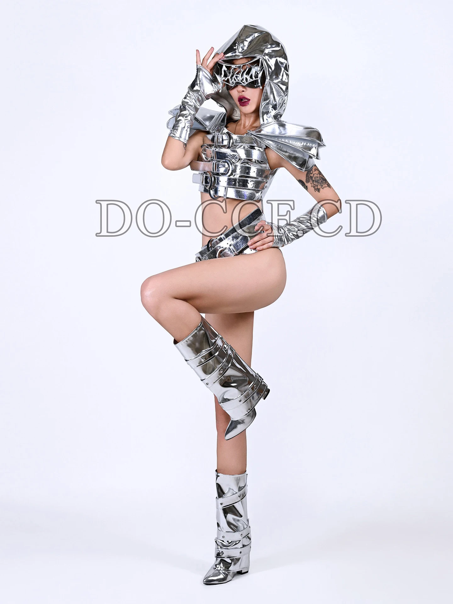 Kostium Sceniczny Tancerki Backup Gogo 2025 Grupy Klub Nocny Bar Dj Impreza Sukienka Damska Jazz Dance Drag Queen Strój Sceniczny DN21404