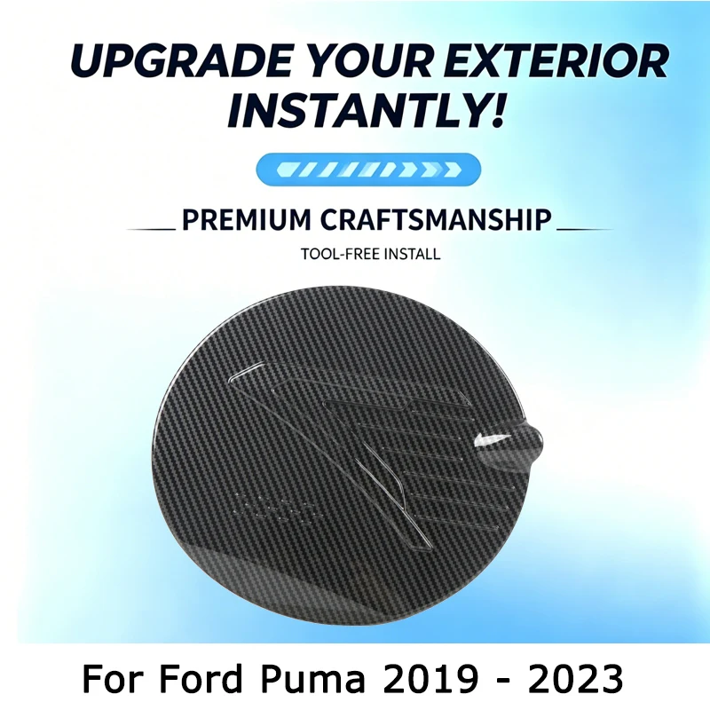 

For Ford Puma 2019 2020 2021 2022 2023 Car Fuel Filler Tank Cover Oil Fuel Tank Cap Cover Decoration Trim Exterior Accessories
