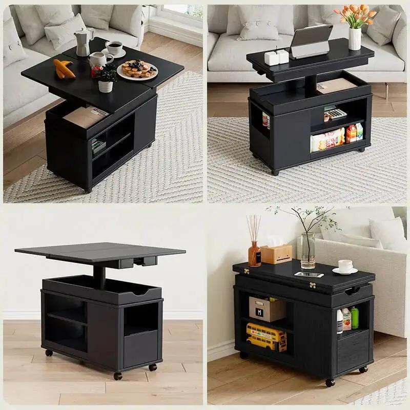 Trendy multifunctionele salontafel Moderne Scandinavische opbergruimte Italiaanse middentafel Ruimtebesparend Mesa De Centro Sala Meubilair Thuis