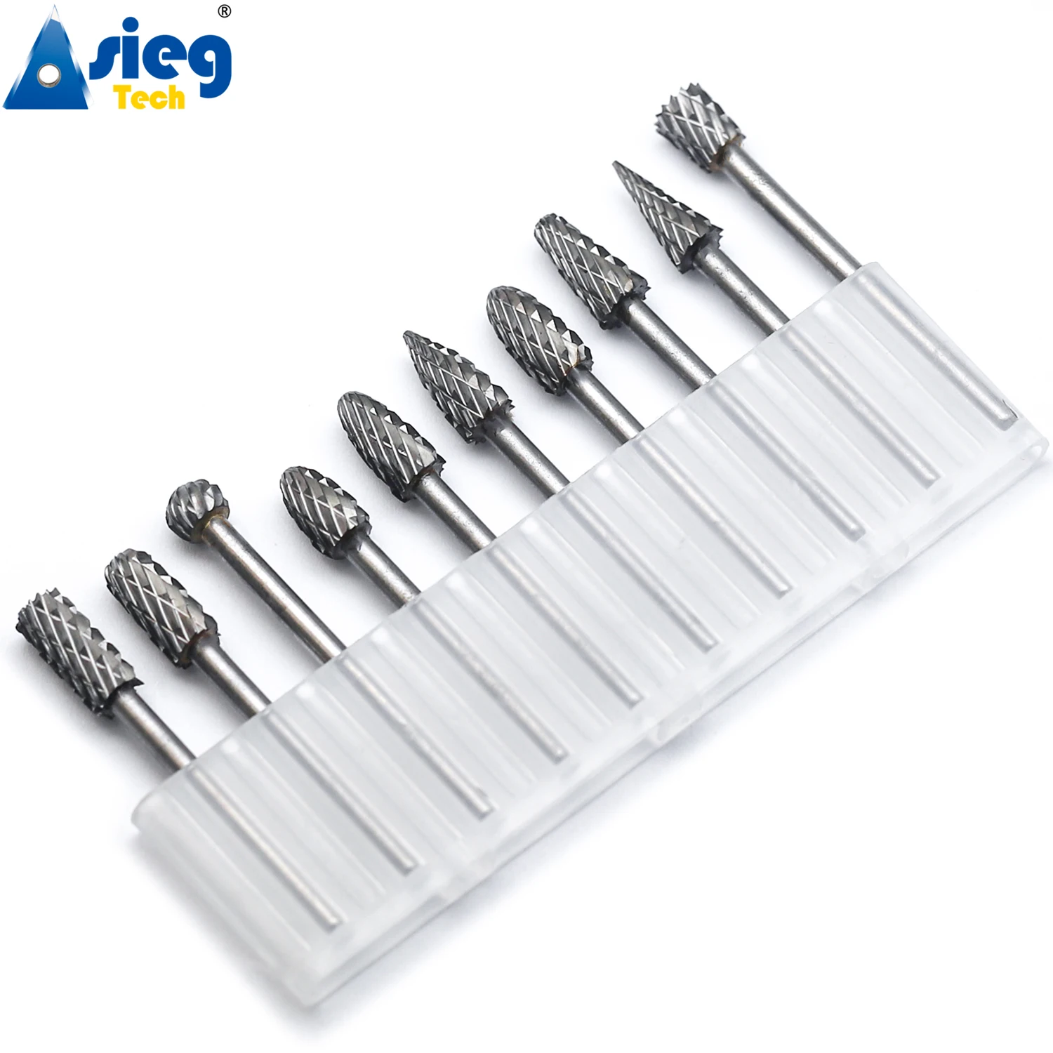 10pcs 3x6mm Carbide Burr Set Rotary File Die Grinder Bit 1/8\