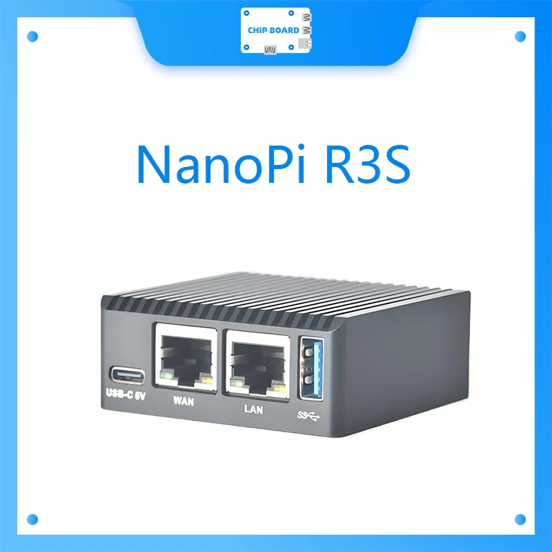 NanoPi R3S mini development board, 32GB eMMC, all metal shell RK3566 dual gigabit Ethernet ports