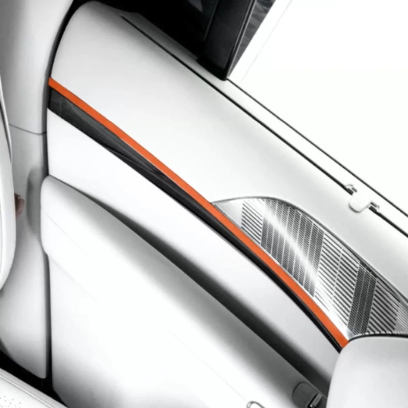 For Xpeng GX 2026 Suede Dashboard Door Metal Trim Decorative Stickers Auto Styling Modified Accessories