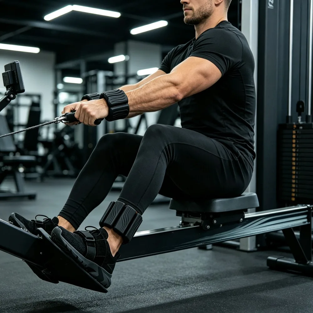 Adjustable Wrist Ankle Weights for Gym Workout Strength Training Men Women Soft Silicone Weighted Bangles Arm Leg Weight Fitness