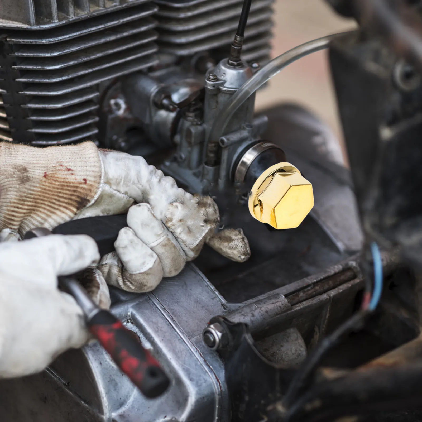 30개입 오토바이 볼트 캡 엔진 토퍼 캡 키트 내구성 있는 알루미늄 합금 보호 세련된 광택 외관