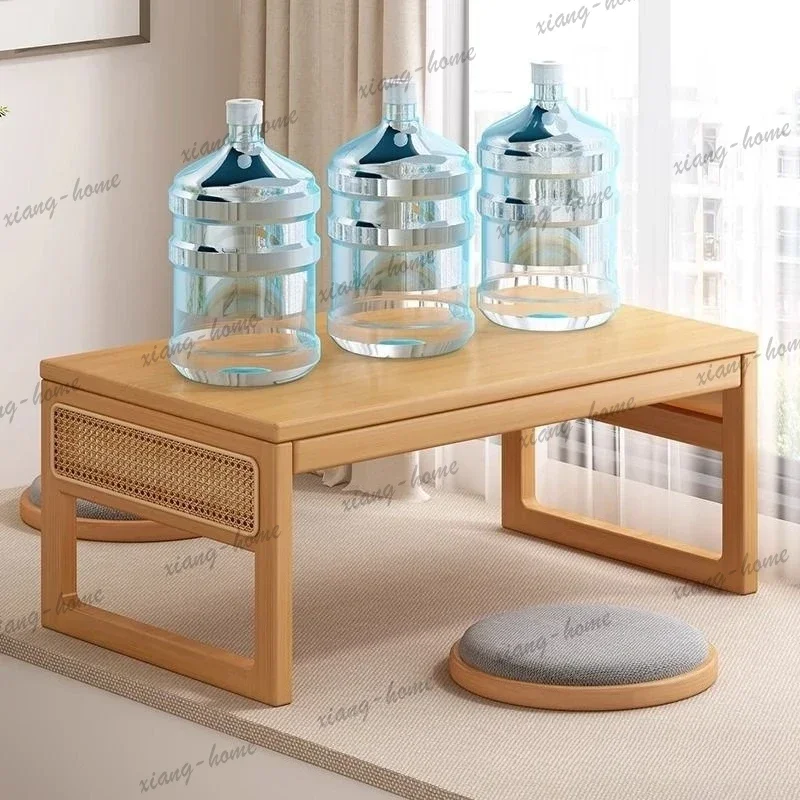 LJY Windowsill Homestay Coffee Tables Tea Leisure Living Room Retro Coffee Tables Home  Table Basse Furniture