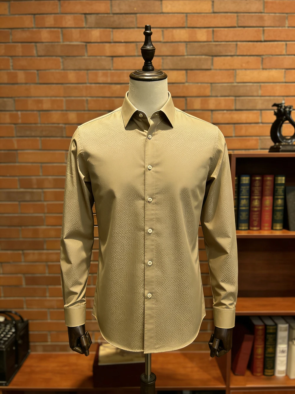 Men's Light Luxury Business Dark Stripe Printed Shirt Long-sleeved Lapel Button Hawaiian Beach Shirt Outdoor Party Mens Clothing